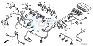 CBR1000RAA UK - (E / ABS HRC MKH) drawing SUB HARNESS (CBR1000RA)