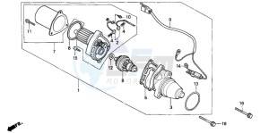 SH75D drawing STARTING MOTOR