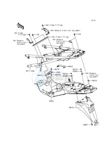 1400GTR ABS ZG1400EFF FR GB XX (EU ME A(FRICA) drawing Rear Fender(s)