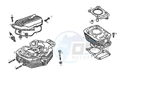 DXR - 200 CC VTHSM1B1A drawing CYLINDER HEAD