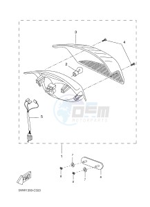 BW'S 50 (2B6K) drawing TAILLIGHT