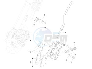 Primavera 50 4T-4V (NAFTA) drawing Brakes pipes - Calipers