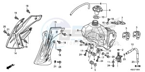 CRF150RE CRF150R Europe Direct - (ED) drawing FUEL TANK