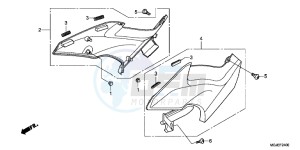 CBF1000FAC drawing SIDE COVER