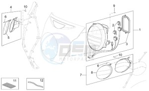 Scarabeo 500 drawing Head lamp