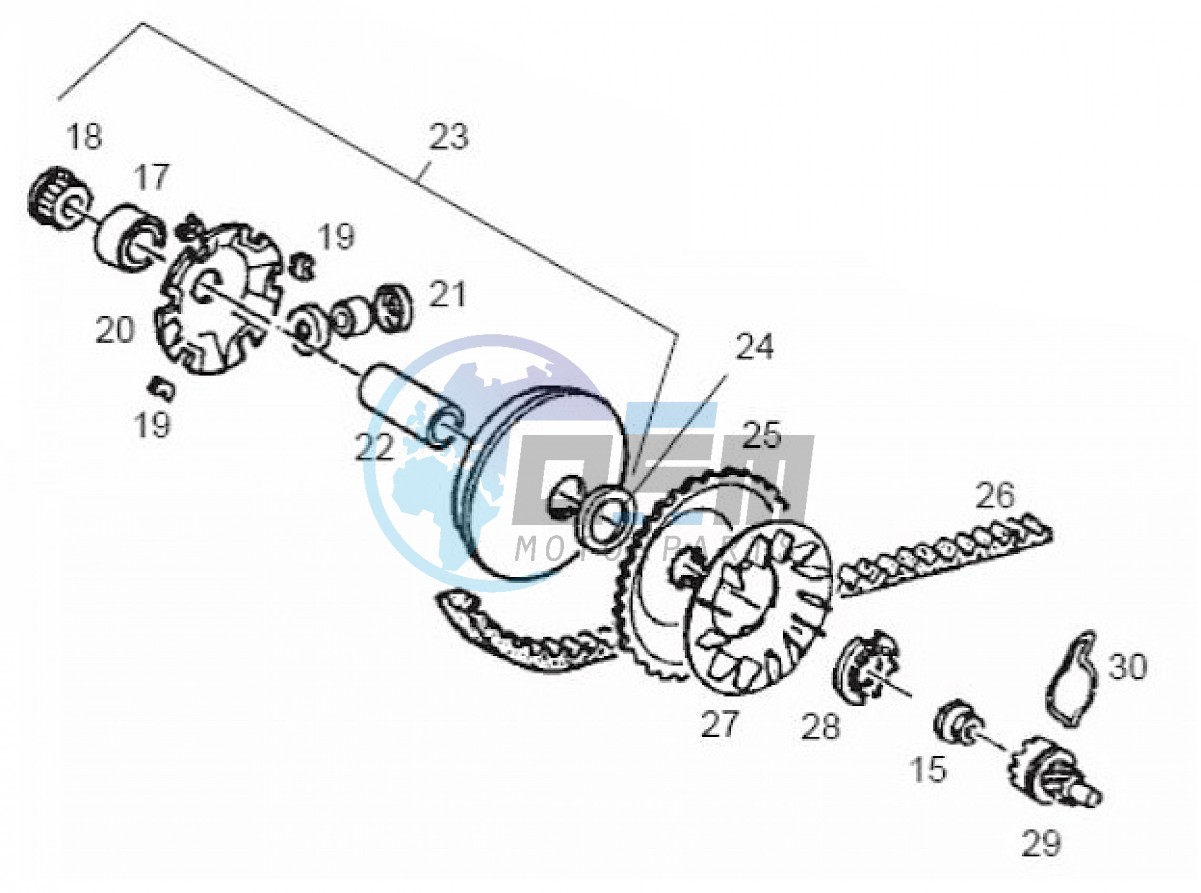 Variator assembly (Positions)