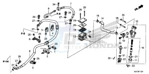 CRF1000DG CRF1000 - Africa Twin - Dual Clutch Europe Direct - (ED) drawing REAR BRAKE MASTER CYLINDER (CRF1000A/CRF1000D)