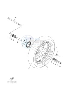 YP125RA X-MAX 125 ABS (BL21 BL21 BL21 BL21) drawing FRONT WHEEL