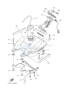 YFZ450R YFZ45YSXG (1TDN) drawing FUEL TANK