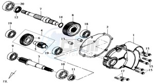 JOYRIDE 125 drawing MISSION COVER COUNTER SHAFT