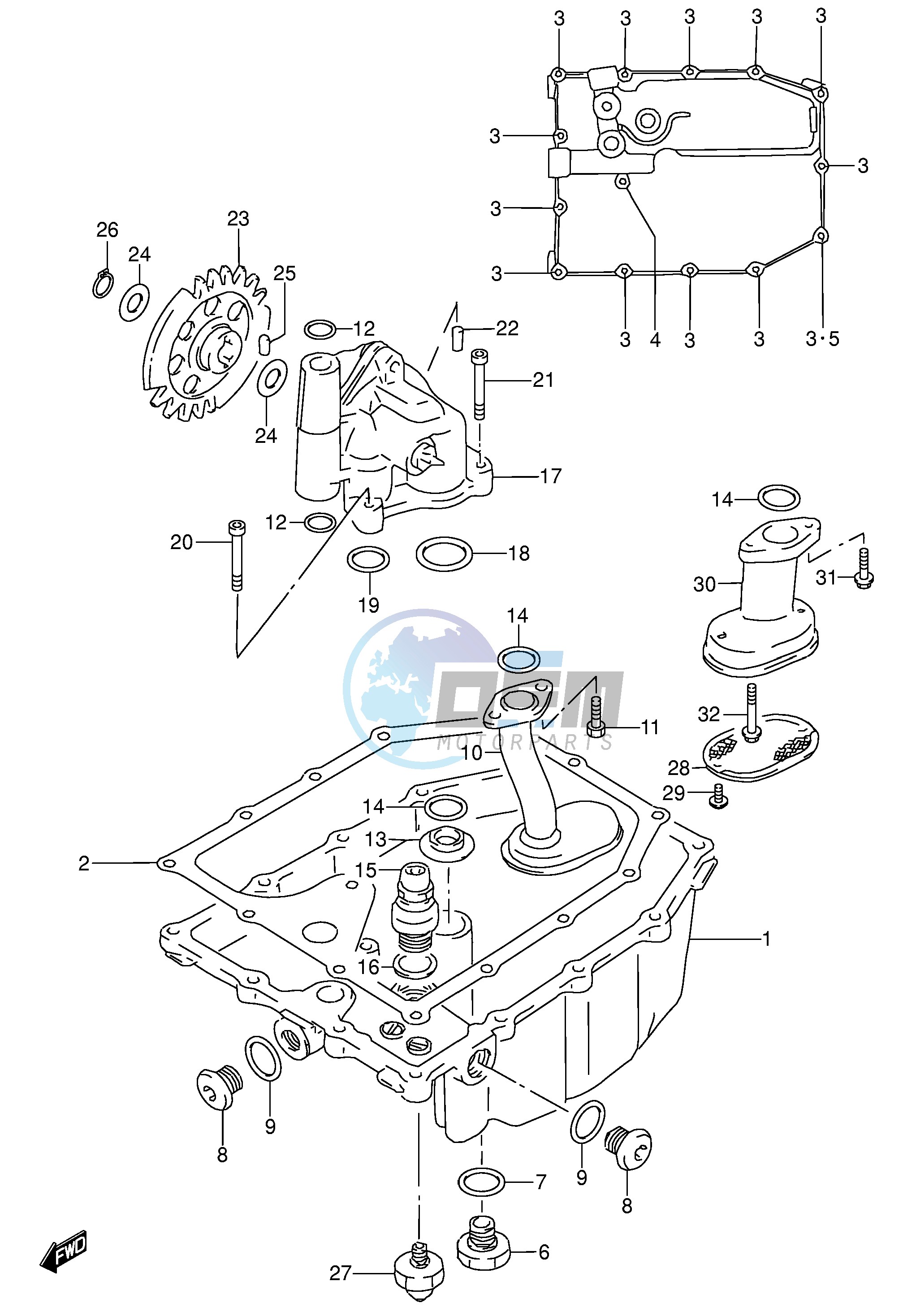 OIL PAN - OIL PUMP