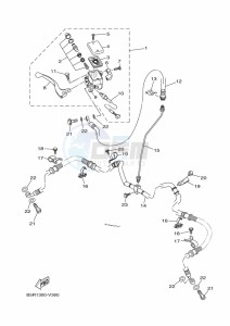 YFM450FWB KODIAK 450 (BJ5K) drawing FRONT MASTER CYLINDER