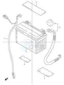 GSF600 (E2) Bandit drawing BATTERY