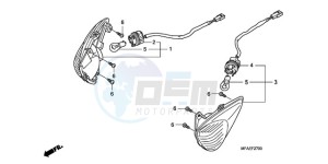 CBF1000SA Europe Direct - (ED / ABS) drawing WINKER