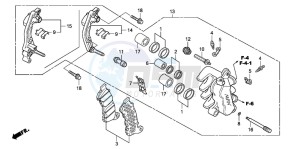 SH300AR drawing FRONT BRAKE CALIPER