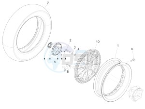 946 150 4T 3V ABS (NAFTA, APAC) AU, CN, JP, RI, TW, USA) drawing Front wheel