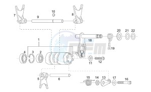 RS 125 Tuono drawing Grip shift