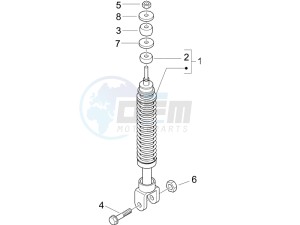 LX 50 2T 25 Kmh NL drawing Rear suspension - Shock absorber - s