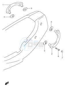 GSF1200 (E2) Bandit drawing RIDER HANDLE