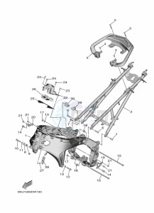 TRACER 9 MTT890 (B5UE) drawing FRAME