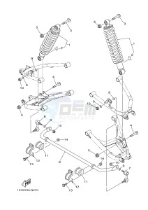 YXM700ES YXM70VPSF VIKING (1XPX) drawing REAR SUSPENSION