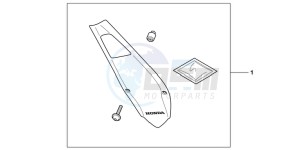 CBR600FB drawing UNDERTRAY COOL WHITE