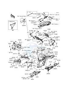 Z800 ZR800AFF FR GB XX (EU ME A(FRICA) drawing Frame Fittings