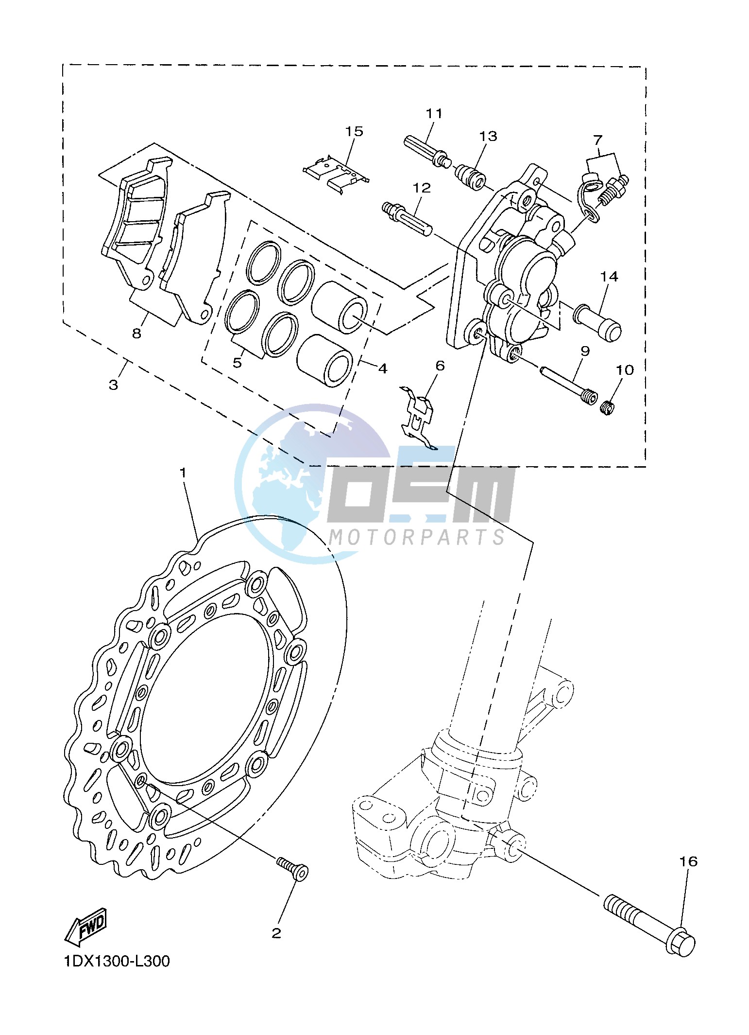 FRONT BRAKE CALIPER