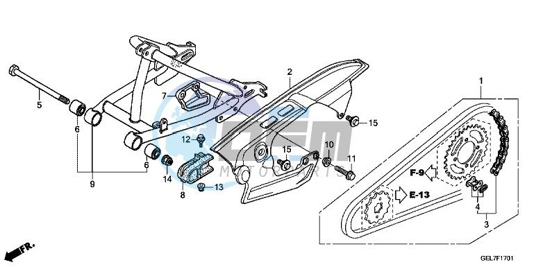 SWINGARM (CRF50FD/E)