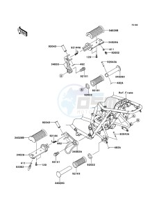 W800 EJ800AEF GB XX (EU ME A(FRICA) drawing Footrests