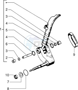 PX 125 E drawing Steering column