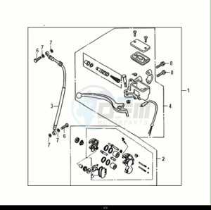 JET 14 50 (XC05W2-EU) (E5) (M1) drawing BRAKE SYSTEM ASSY