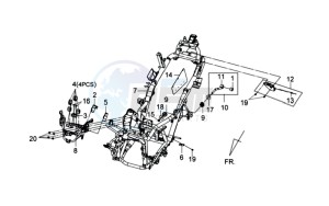 JOYMAX 125i drawing FRAME