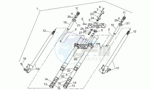 Pegaso 650 drawing Front fork T