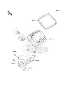 KVF 650 A [PRAIRIE 650 4X4] (A1) [PRAIRIE 650 4X4] drawing METER-- S- -