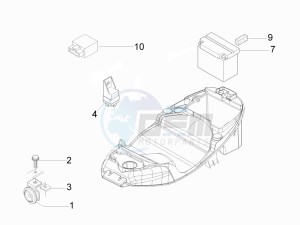 Liberty 150 4t 3v ie lem ( Vietnam ) drawing Remote control switches - Battery - Horn