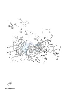 YPR125RA XMAX 125 ABS EVOLIS 125 ABS (2DMH 2DMH) drawing CRANKCASE