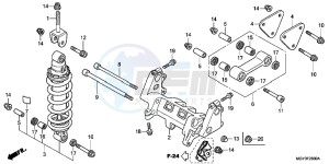 VFR800XB Crossrunner E drawing REAR CUSHION