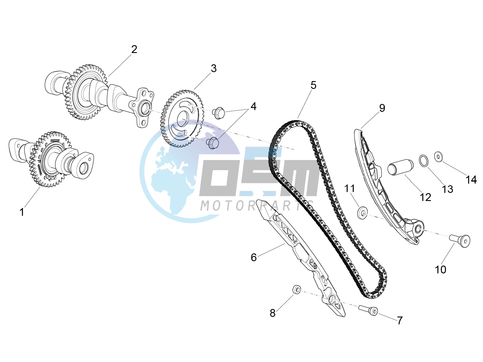 Front cylinder timing system