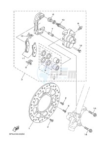 YZ85LW (1SNG 1SNJ 1SPG 1SPJ) drawing FRONT BRAKE CALIPER