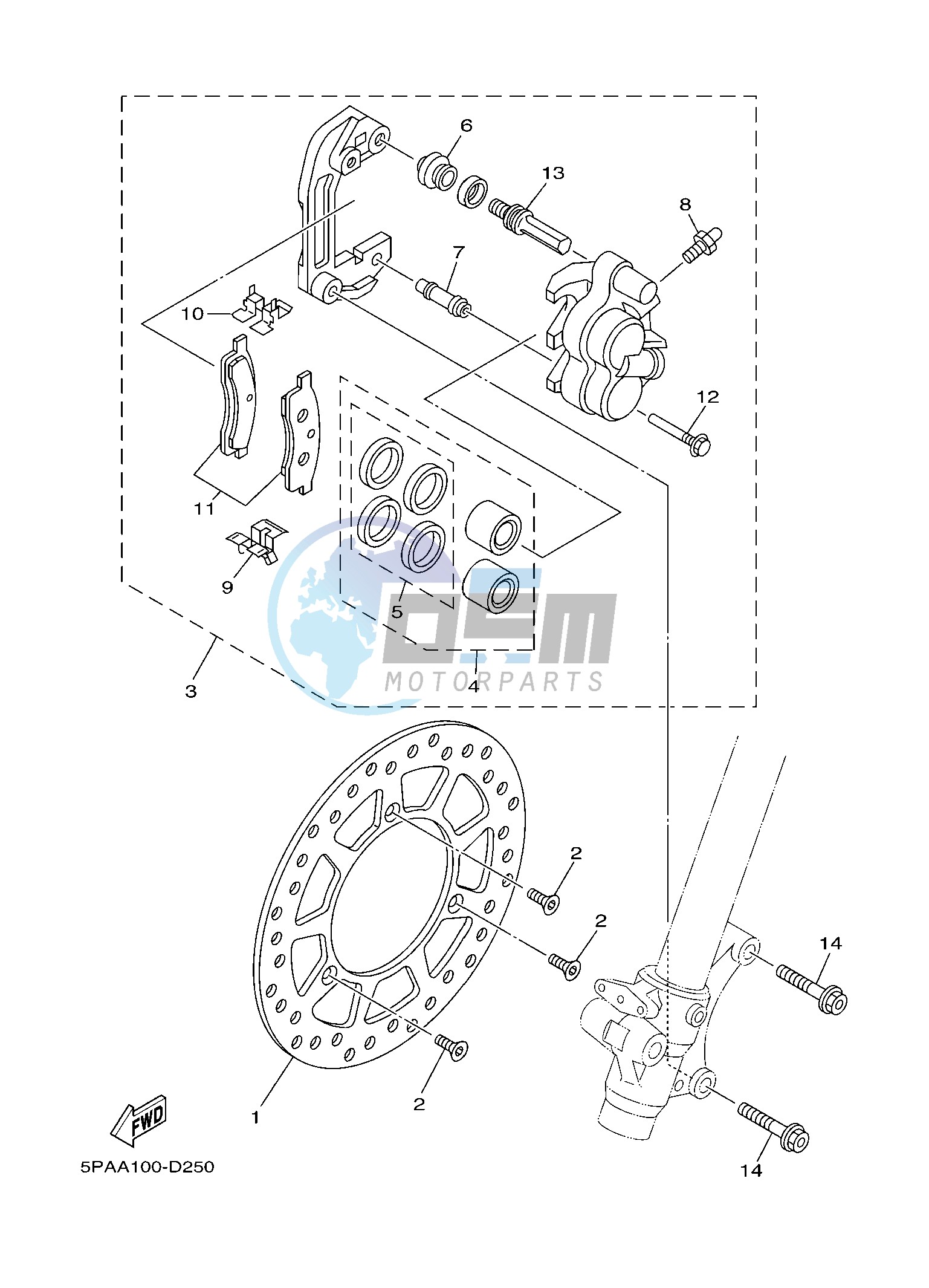 FRONT BRAKE CALIPER