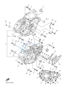 YZ450F (B111 B112 B113 B114) drawing CRANKCASE