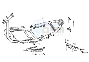 JET - 100 cc drawing FRAME