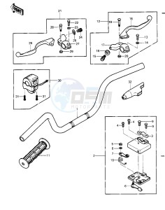 KLT 250 P [POLICE] (P1) [POLICE] drawing HANDLEBAR