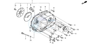 VF750C drawing RIGHT CRANKCASE COVER