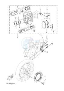 MT125 MT-125 (BR33 BR33 BR33 BR33 BR33) drawing FRONT BRAKE CALIPER