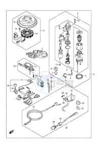 DF 9.9A drawing Starting Motor w/Manual Starter