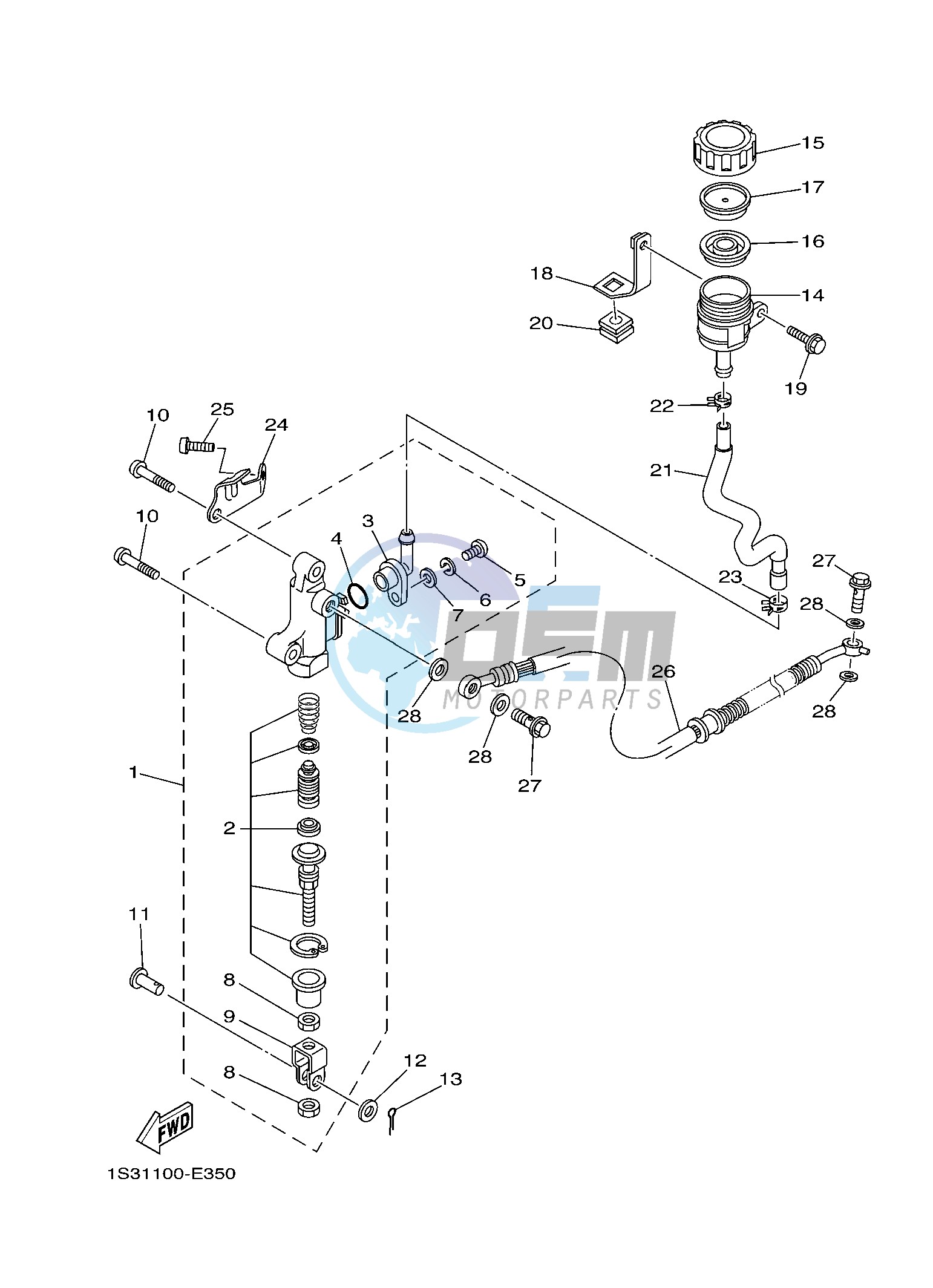 REAR MASTER CYLINDER