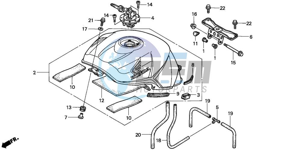 FUEL TANK (CBR900RR2,3)