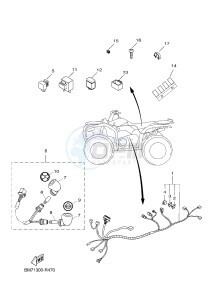 YFM450FWAD GRIZZLY 450 EPS HUNTER (BM72) drawing ELECTRICAL 2